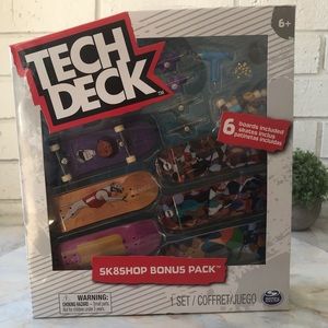 Tech Deck Sk8shop Bonus Pack 6 Skateboards NEW Fingerboards
